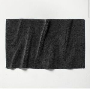 24"x40" Looped Bath Rug Black - Casaluna